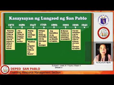 timeline in Tagalog .